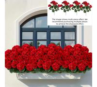TEMU 4 de de Simulación Anti-UV, con Flores Vívidas y y Hojas Verdes - Plantas Artificiales de para Interiores y Exteriores, Ideales para , Patios, Jardines, Decoración de y Verano