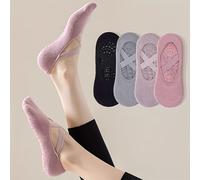 TEMU 4 de tirantes de cuerda cruzada de silicona antideslizantes para yoga, gimnasio, deportes y moda otoñales e invernales para mujeres.