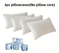 TEMU 4 fundas refrescantes para duermen calientes - Sábanas transpirables con cierre de sobre, tela y amigable con la piel para nocturno, regalo unisex para hombres y mujeres (menopausia, noches)