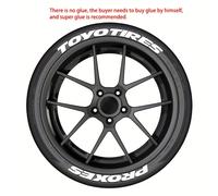 TEMU 4 Juegos de Calcomanías TOYO TIRES para Neumáticos de 1" Adecuadas para Ruedas de 15"-24" (Pegamento y Accesorios No Incluidos), Decoraciones Navideñas