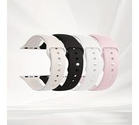 TEMU 4 Paquetes de Correas Deportivas Compatibles con iWatch 38mm 40mm 41mm 42mm 44mm 45mm 46mm, Banda y Resistente para Mujeres y Hombres - Series 11, 10 Ultra, 9, 8, 7, 6, 5, 4, 3, 2, 1, SE