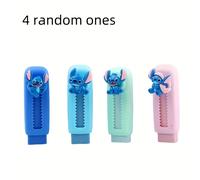TEMU 4 Paquetes de de Borrar Stitch (4 Variantes de Color: Azul, Rosa, Verde, ) - de en Cápsula Deslizante, Material Escolar con Stitch y Cara , Paquete al por Mayor para , Fiestas, Regalos de Oficina