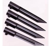 TEMU 4 PAQUETES de Estacas Metálicas para , Soportes para Antorchas Tiki, Estacas para Banderas y Sombrillas en Césped, Montaje para Mástil de , Soporte Resistente para Antorchas Tiki