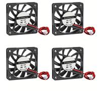 TEMU 4 piezas AOKIN 6010 Ventilador de Refrigeración 60mm 12V/24V Voltaje, Piezas para Impresora 3D, 60x60x10mm con Conexión para Electrónica y PC, Ventilador para CPU