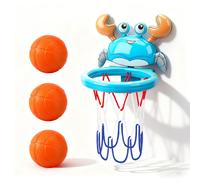 TEMU 4 piezas Aro de baloncesto para bañera | Divertido juguete de baño para bebés y niños pequeños, regalo para niños y niñas, plástico de