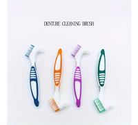 TEMU 4 Piezas Cepillo para Dentadura, Cepillo Oral de Cara para Limpieza Profunda de Prótesis y Dentales, Diseñado para la Higiene Bucal