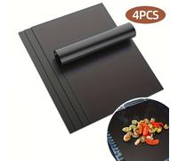 TEMU 4 piezas de alfombras de reutilizables y antiadherentes - Adecuadas para hornos eléctricos y de gas, tostadores y parrillas - Esenciales duraderos de cocina, ideales para barbacoas al y cocina
