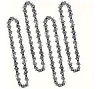 TEMU 4 Piezas de Cadena de Motosierra Mini de Repuesto, Cadenas para Motosierra Portátil Inalámbrica, Cadenas de Acero al Carbono Duraderas para y Corte de Madera de 6 Pulgadas