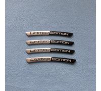 TEMU 4 Piezas de Calcomanías 3D Edición con Metálico para Auto, Accesorios Deportivos de Carreras: Adhesivo para Maletero Trasero y Guardabarros, Compatible con Coches, Motos y SUV