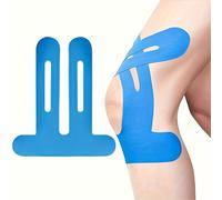TEMU 4 piezas de Cinta Kinesiológica Pre-Cortada para Rodillas, Transpirable y Sin Látex, Proporciona Soporte y Estabilidad Muscular - Ideal para Correr, Senderismo y en Bicicleta