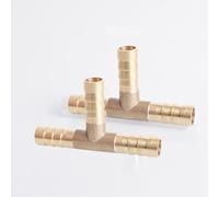 TEMU 4 piezas de en T de latón de 3 vías | Conector de tubería con púas, conector de manguera equilibrado en T para tubería de agua