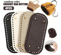 TEMU 4 piezas de formas de bolso de DIY - Base duradera con ojales, perfectas para proyectos de manualidades y accesorios hechos a | y portátil, accesorios de manualidades