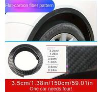 TEMU 4 piezas de guardabarros de PVC para coche, protectores univer antiarañazos para de rueda, tiras protectoras contra colisiones con acabado , opción de colocación izquierda