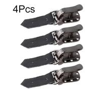 TEMU 4 Piezas de Hebillas Metálicas Ocultas, Hebillas de Pico de con Rhinestones para Decoración de Abrigos, Cierres de Combinación Cosidos a