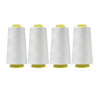 TEMU 4 piezas de Hilos para Coser, 3000 Yardas por Carrete, Material Poliéster para Máquina de Overlock y Quilting Serger, o , 40S/2