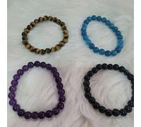 TEMU 4 Piezas de Juego de Pulseras de Estilo Bohemio con Cuentas - , , y Azul - Pulsera Elástica de Cuentas que y Amor - Regalo Unisex para la y el Éxito, Joyería de Piedras Sintéticas