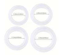 TEMU 4 Piezas de Moldes Redondos de Silicona para Resina, Molde Epoxy DIY para Hacer Pulseras, Adecuado para de Joyería en 4 Tamaños