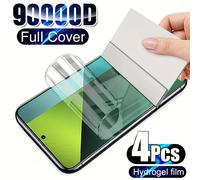 TEMU 4 piezas de Película Hidrogel de Cobertura Completa para Xiaomi Redmi Note 14 13 Pro 5G 4G, Protector de Pantalla para Xiaomi 15 Ultra 14 14T 14T Pro Redmi 14C 13C 12C 12 10C [No es Vidrio]
