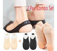 TEMU 4 Piezas de Plantillas Mediasuela, Suaves e Invisibles para Verano, Estilo Delgado, Antideslizantes para Tacones Altos