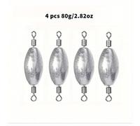 TEMU 4 piezas de plomos giratorios dobles, diseño de tipo de línea - resistencia, entrada rápida y no molesta a , puede girar 36 grados, , fácil de seleccionar, adecuado para la pesca en agua y