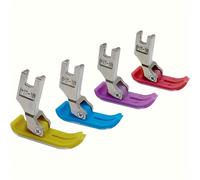 TEMU 4 piezas de prensatelas univer para máquina de coser - Accesorio de simple para Singer, Brother y Juki - Herramientas esenciales de costura para manualidades de bricolaje - , , azul,