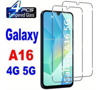 TEMU 4 Piezas de Protector de Pantalla de Vidrio Templado + 4 Piezas de Vidrio Templado de Aluminio para for Samsung for Galaxy A16 S25FE A17 4G 5G, Película de Pantalla