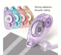 TEMU 4 Piezas de Rodillo de Cinta Adhesiva Cara, Suministros para Scrapbooking, Rodillo de Pegamento para Manualidades, Cinta Adhesiva Cara para Diarios y Oficina (0.31 Pulgadas x 26.25 Pies)