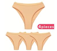 TEMU 4 piezas de ropa interior de baile para niñas, diseñadas específicamente para exámenes , con corte y diseño sin costuras para la práctica de ballet y evaluaciones.