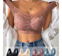 TEMU 4 piezas de ropa interior de encaje para mujer variados, diario sin aros metálicos y bragas