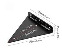 TEMU 4 Piezas de Soporte Triangular Invisible para Estante Flotante en Pared, Soporte Fijo para Partición, Colgador de Pared