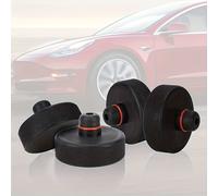 TEMU 4 piezas: Mejora tu TESLA con 1 adaptador de de para punto de elevación de gato - Adecuaciones de estilo para coche /S/3