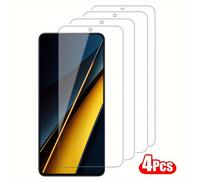 TEMU 4 protectores de pantalla de vidrio templado transparente para Xiaomi Mi 13T Pro POCO F3 F4 X6 F5 cobertura completa