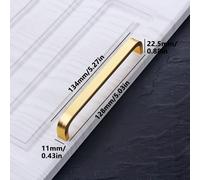 TEMU 4 tiradores de barra de aluminio dorado para armarios de cocina y cajones - Accesorios modernos para cajones