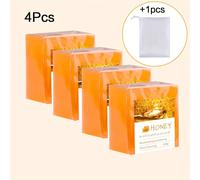 TEMU 4 unidades * 100g Jabón de Miel a , Limpieza Profunda e Hidratante, Espuma , Unisex, Estropajo