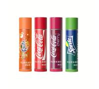 TEMU 4 unidades de Labial LiP SMACKER Enriquecido con E - Adecuado para los Beige , Hidratante Labial, Cuidado Portátil para Labios , Opciones de Color y Transparente, Ideal para Viajes y Regalos