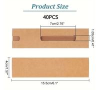 TEMU 40/20pcs Fundas para Bolígrafos Individuales con Ventana Transparente, Protector de Papel y Bolsa de Empaque para Plumas, Estuche Escolar, de Exhibición para Usar