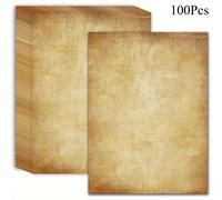 TEMU 40/60/100pcs, Papel de Escritura Vintage, Papel Cara Engrosado para Certificados, Invitaciones, CVs, Diplomas y Manualidades, 8.5 x 11 Pulgadas