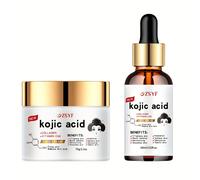 TEMU 40/70&+40/60 Combinación: Crema y Sérum de Ácido Kójico y Colágeno de Acción, Colágeno con +E, Niacinamida Adecuado para Piel / Beige , Hidratante 48 para Beige con Colágeno Potenciado