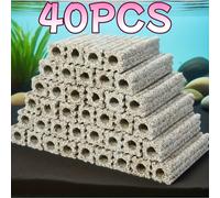 TEMU 40 Bloques de Medios de de Cuarzo de 3.7 Pulgadas para Acuarios de Agua y , de Recolección y Estanques, Mejoran la Calidad y del Agua, Proporcionan Filtración y No Requieren Electricidad