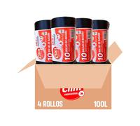 TEMU 40 Bolsas de basura 100L Clim Profesional 85x105. Rollo de 10 uds. Pack 4 rollos