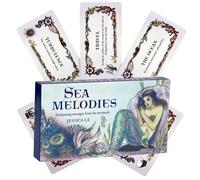 TEMU 40 Cartas Tarot Melodías del Mar de los Mensajes Mágicos de la