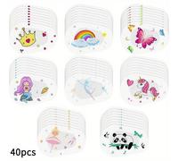 TEMU 40 piezas de diseños de animales y fantasía adhesivos parches para , transpirable y bloqueo de luz para el tratamiento del ojo , no necesita electricidad ni batería