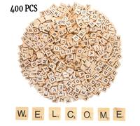 TEMU 400 Piezas de - Alfabeto Ideal para Manualidades DIY, Posavasos, para Juegos de Mesa, Marcos de Boda y para Pared - para Decoración a , Juegos Educativos y Scrapbooking