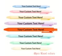TEMU 40pcs Set de Bolígrafos de Gel Personalizados - Estación de escritura , escritura , adecuado para promocionales, reuniones, regalos corporativos, y de útiles escolares, regalos para a clases.