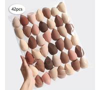 TEMU 42 Piezas de Esponjas Multicolor y para Maquillaje - Sin Látex, Sin , Uso / para Base, Corrector, , de Ojos, Aplicación Completa del Rostro, Diversas Formas y Tamaños