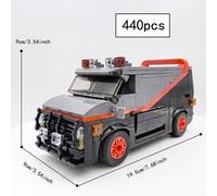 TEMU 440 piezas Decoración de Bloques de Construcción de Furgoneta Negra, un Coche de Juguete con Temática de Películas para Fans de Secretos, Como Regalo de O para Regalos de Navidad y Halloween