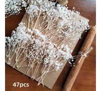 TEMU 47pcs Flores Artificiales Blancas Elegantes 'S | Ideal para de Mesa de Boda, , Día de San Valentín y Regalos de Navidad, Poliéster, Adecuado para Varios Tipos de Habitaciones