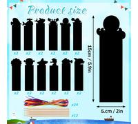 TEMU 48/24 unidades de marcapáginas rasca con temática para manualidades, mágico de rasca de , perfectas para recuerdos de fiestas , juegos y manualidades en aulas escolares.