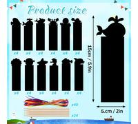 TEMU 48/24 unidades de marcapáginas rascables con temática para manualidades, mágico de rascable de , perfectas para recuerdos de fiestas , juegos y manualidades en aulas escolares