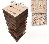TEMU 48 piezas Juego de beber para fiestas - Bloques de rodante, Bloques de apilamiento de madera, Juego de rodante para beber , un juego tradicional que utiliza tipo ladrillo para fiestas